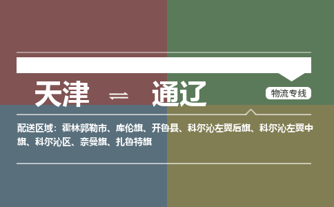 天津到通遼物流公司-天津到通遼貨運(yùn)專線【內(nèi)蒙古特快專線】